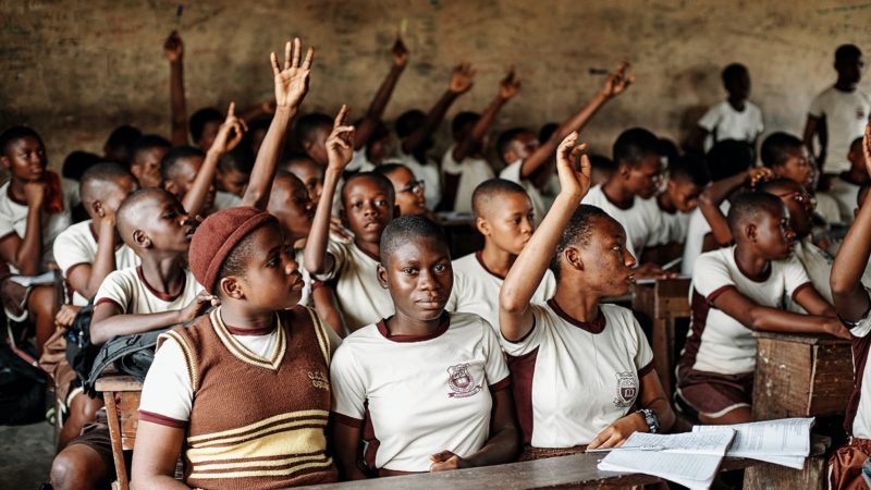 Nigerian children in school