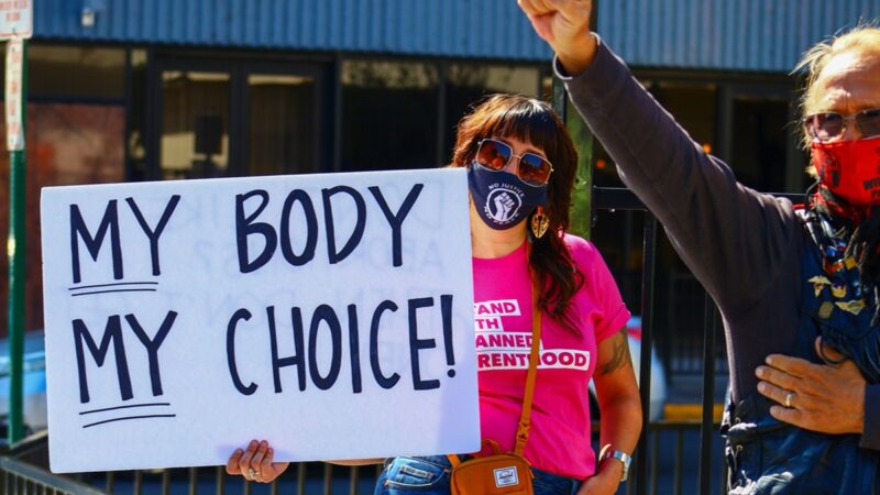 "My Body My Choice" sign