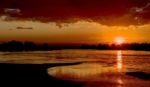 Sunset over the Luangwa River, Zambia