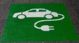 Electric car charging decal