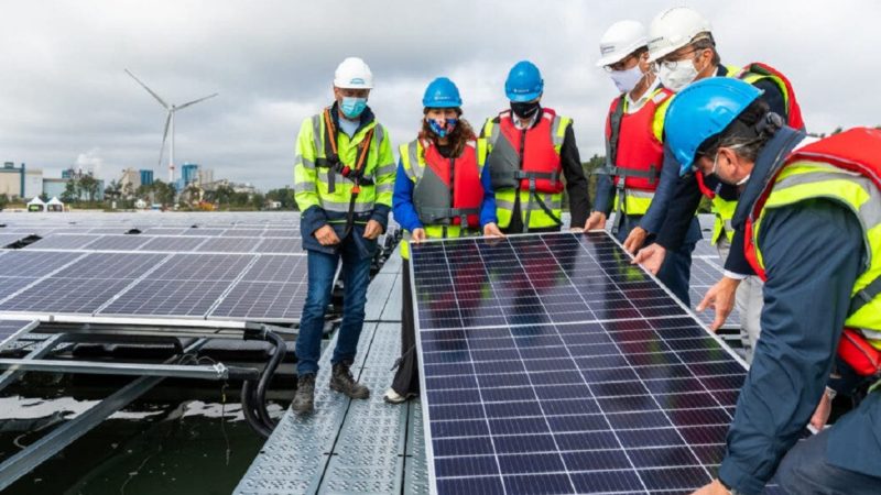 Sibelco floating solar PV power plant Belgium