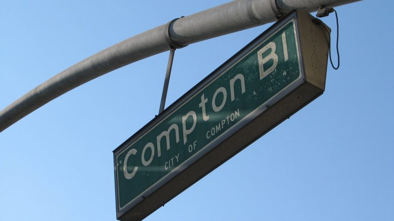 Compton Blvd. sign