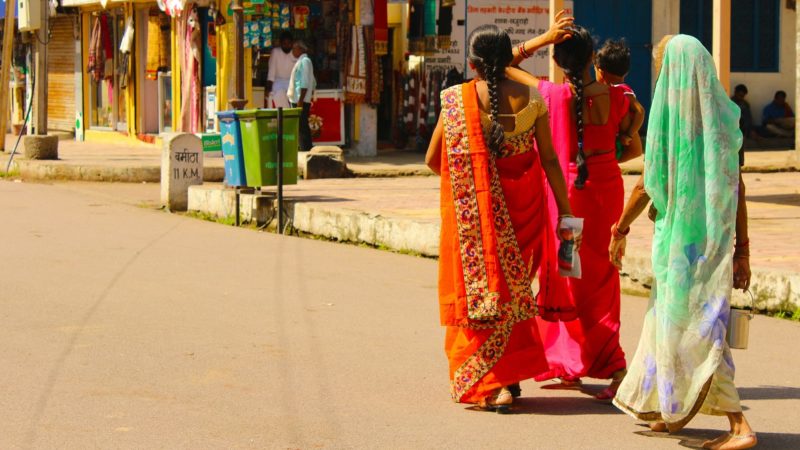 Indian women on street