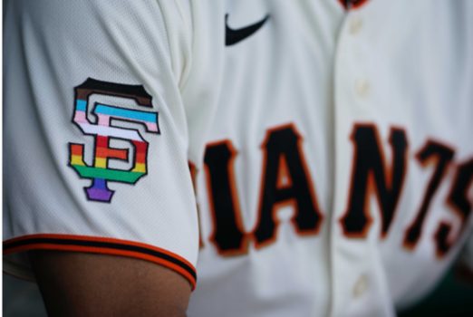 SF Giants Pride uniforms