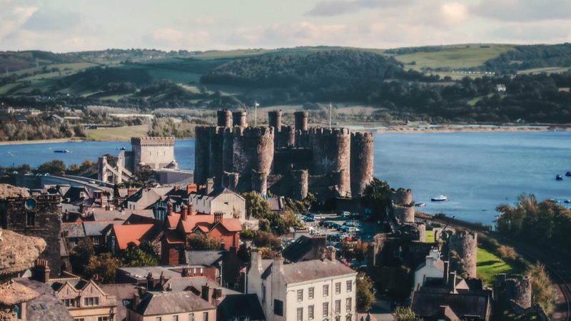 Wales castle and town
