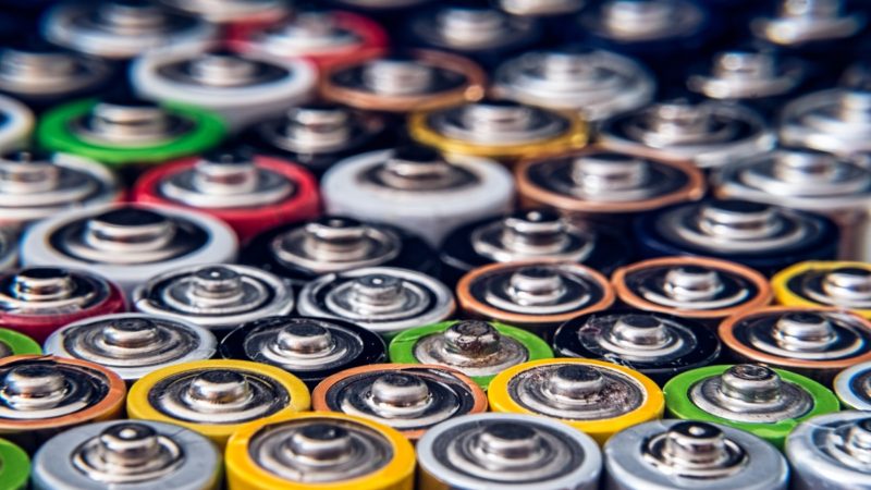 Stack of batteries