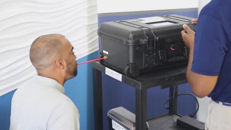 InspectIR breathalyzer COVID test