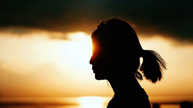 Woman's silhouette