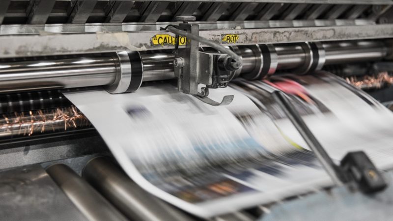 Newspapers printing