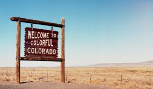 Welcome To Colorful Colorado sign