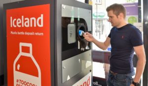 Iceland Supermarkets reverse vending machine
