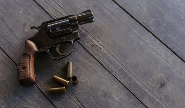 A revolver and bullets