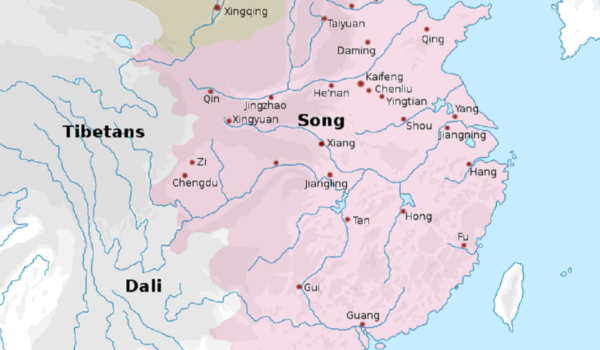 Map of the Song Dynasty at its greatest extent in 1111 C.E.