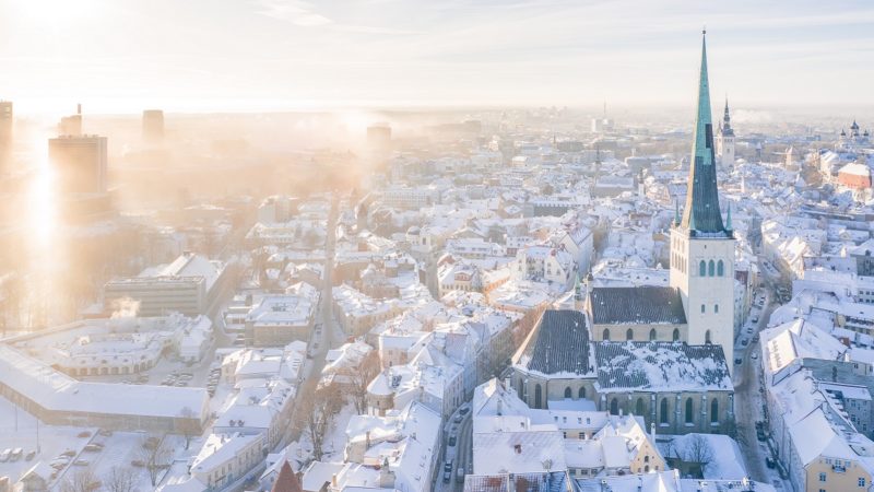 Tallinn, Estonia in winter