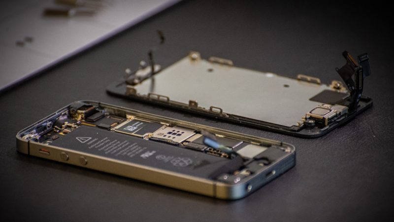 Insides of a smartphone